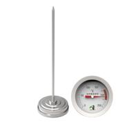 Thermomètre à Bonbons et Huile, Acier Inoxydable 304 Clip | Mesure Précise pour Sucre et Friture, Fixation à Trou Unique, Réglage des Confitures, Usage la Cuisine