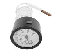 Thermomètre à cadran de qualité industrielle avec capteur en laiton et capillaire de 100 cm pour une surveillance continue de la température du liquide