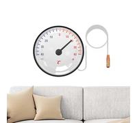 Thermomètre à cadran - Tube capillaire de 56 pouces, capteur en cuivre, plage -40/40°C | Parfait pour la mesure de la réfrigération, la température du liquide intérieur, les tests de tuyaux, les appar