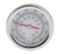 Thermomètre à compost en acier inoxydable de 50 cm pour pile de jardin - Double échelle pour jauge de celsius Fahrenheit robuste