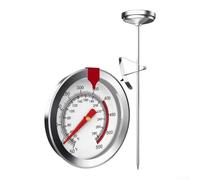 Thermomètre à frire avec clip amovible et large gamme à double échelle pour frire et préparer des bonbons (23 cm)