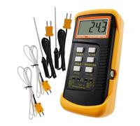Thermomètre à thermocouple précis avec 4 sondes à thermocouples | Dispositif de de la température pratique pour les laboratoires de transformation des aliments