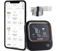 Thermomètre à viande avec WLAN et Bluetooth pour four et gril - Smart-App