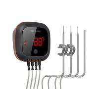 Thermomètre à viande BBQ numérique, 4 sondes
