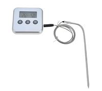 Thermomètre à viande intelligent à 3 boutons - Écran LED numérique - Thermomètre de four multifonction - Avec sonde - Pour la cuisson, la pâtisserie, le barbecue