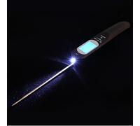 Thermomètre à Viande Numérique Cuisine USB pour Steak et Barbecue Noir | Lecture Rapide, Sonde Précise, Recharge Usb, Usage Simple, ABS et Composants Électroniques