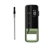 Thermomètre à viande numérique pour barbecue extérieur avec programmes prédéfinis arrêt automatique et stabilité du signal sans fil de 100 m (simple)