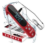 Thermomètre à viande numérique pour gril, rôtissoire, thermomètre de cuisine, étanche IPX4, dos magnétique, calibré, 2 sondes en acier inoxydable pour steak, lait, eau, jardin, barbecue, accessoires