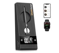 Thermomètre à viande sans fil avec sonde aiguille et contrôleur de température, portée illimitée, Bluetooth et WiFi, pour cuisson intelligente, fumoir, grill, BBQ, four et cuisine (support + 1 sonde)