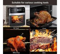 Thermomètre à viande sans fil numérique Bluetooth à double sonde pour barbecue avec écran d'affichage