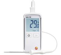 Thermomètre agroalimentaire avec sonde raccordable dimmersion type T, K, plage de mesure -50 bis +300 °C, 108 Testo