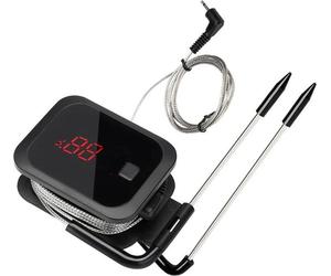 Thermomètre alimentaire, compatible Bluetooth, double sonde, 2 capteurs