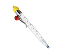 Thermomètre Alimentaire Multifonction en Verre Cuisine, Bonbons | Acier Inoxydable, Clip Récipient, Résistance aux Hautes Températures, Boissons, Thermomètre Stérilisateur Couleur Aléatoire