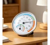 Thermomètre analogique blanc pour thermo-hygromètre intérieur extérieur pour la maison, le jardin, le bureau, surveillance du climat