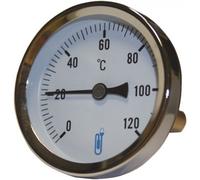 Thermomètre bimétallique à cadran - Ø 63 mm - plonge 40 mm - A45 DISTRILABO