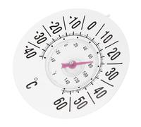 Thermomètre Blanc Ventouse à Fenêtre, de Pvc, PC, Intérieur Extérieur | Mesure Haute Précision, Fixation Facile et Gain de Place, pour Garage, Agricoles, Chambres Bébé