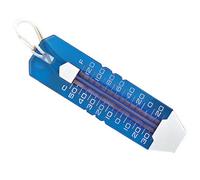 Thermomètre bleu translucide double affichage