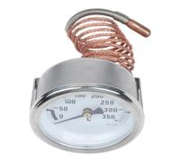 Thermomètre Capillaire Four 0-350°C Sonde 1m | Mécanisme à eau, lecture précise, pour cadran 7cm, sonde 1m, four électrique pizza