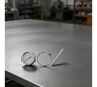 Thermomètre capillaire très résistant, sonde 0-600 °C en acier inoxydable pour four, fumoir et chaudière industrielle