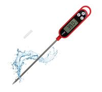 Thermometre Cuisine avec Longue Sonde Lecture Instantané Écran LCD | Digital Termometre Alimentaire Barbecue Numérique Affichage pour Patisserie Viande Friture Eau Lait Vin Grille Sucre