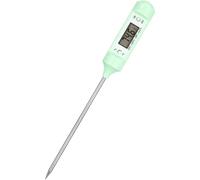 Thermomètre Cuisine Électronique Vert à Sonde Précise, Lecture Rapide | ABS et Acier Inoxydable, pour Steak et Volaille, Usage au Four, Mesure Fiable en Cuisson