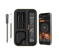 Thermomètre Cuisine INKBIRD INT-12-BW Thermomètre de Cuission Pour Barbecue Avec 2 Sondes Bluetooth5.4 WiFi5G + 2.4G Intelligent