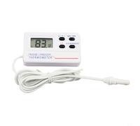 Thermomètre d'alarme pour réfrigérateur congélateur avec support magnétique, large plage de -50 °C ~ 70 °C, double mode capteur, mémoire max/min pour cuisine et armoire