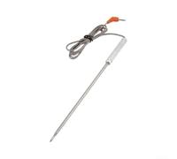 Thermomètre de barbecue à sonde 25 cm pour cuisine extérieure (rouge) | Capteur de réponse rapide, construction en acier inoxydable, idéal pour griller des steaks, des hamburgers et des rôtis