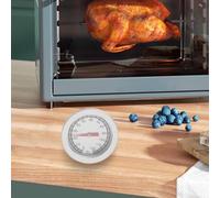 Thermomètre de barbecue en acier inoxydable de 0 à 120 °C - Affichage instantané - Thermomètre à rôtir en acier inoxydable - Étanche IP67 - Pour camping et barbecue - Mesure précise de 0 à 120 °C