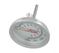 Thermomètre de barbecue en acier inoxydable pour four de cuisson extérieur avec lecture précise de la température de 100 à 1000 °C