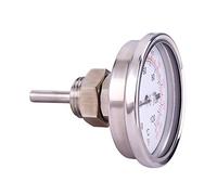 Thermomètre de barbecue en acier inoxydable Thermomètre de gril Barbecue Charbon de bois Grill Fumeur Jauge de température 0 ℃ -120 ℃