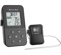 Thermomètre de barbecue numérique TFA Dostmann 14.1504 capteur filaire, alarme, avec minuteur, surveillance de la température à coeur