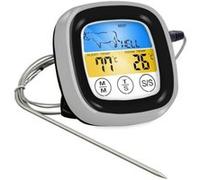 Thermomètre de Bbq pour Le Four Viande Grill avec Bluetooth Sondes de Cuisson LED Minuterie Noir Pl602 G