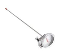 Thermomètre De Brassage à Domicile Thermomètre à Cadran à Sonde Longue en Métal De 12 Pouces avec Pince pour L'ébullition de la Cuisson du Vin de la Bière