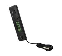 Thermomètre de congélateur numérique LCD - Sonde filaire pour contrôle de la température du réfrigérateur - Outil de lecture précis - Application à domicile, restaurant, bar - Design compact noir