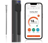 Thermomètre de cuisine Meatmeet S Pro avec application Bluetooth/Wifi pour barbecue, four, fumoir - Gris