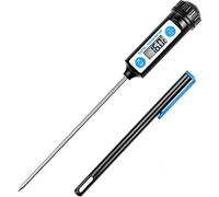 Thermomètre de cuisine numérique avec sonde longue et écran LCD pour la viande, le poisson, l'huile d'olive, le lait, les grillades et l'eau chaude
