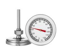 Thermomètre de Cuisson BBQ, 0-120°C, Acier Inoxydable, pour Barbecue, Four, Gril, Viande, Poisson