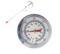 Thermomètre de cuisson en acier inoxydable pour barbecue, four à rôtir, griller avec diamètre 5,4 cm et longueur de sonde de 20 cm pour une surveillance précise