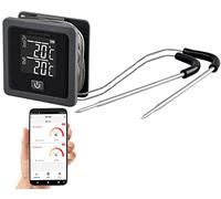 Rosenstein & Söhne Thermomètre de cuisson magnétique connecté avec 2 sondes