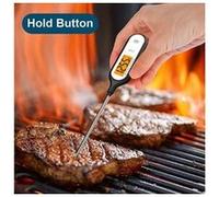 Thermomètre de cuisson thermomètre barbecue sonde se pliant haute précision - noir