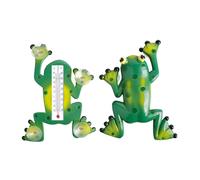 Thermomètre de fenêtre en forme de grenouille avec ventouses 24 cm