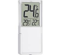 Thermomètre de fenêtre TFA Dostmann Vista blanc