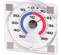 Westmark Thermomètre de Fenêtre, Plage de mesure entre -50 °C jusqu'à +50 °C, Plastique, Blanc/Rouge/Bleu, 52122280