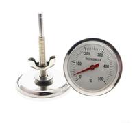 Thermomètre de four bimétallique en acier inoxydable pour barbecue à cadran Jauge pour rôtir du canard jusqu'à 500 °C