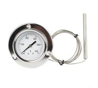 Thermomètre de four en acier inoxydable, 0-500 ℃ pour chaudières, grille-pain, barbecue, jauge de température pour cadran, thermomètre pour four de cuisson (type bride)