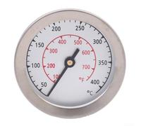 Thermomètre de four en acier inoxydable avec double échelle de 50 à 400 °C pour rôtir et barbecue, résistant à la chaleur, jauge de température analogique pour surveillance durable dans le four ou