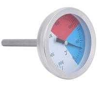 Thermomètre de four et de barbecue en acier inoxydable avec affichage de la température de 0 à 300 °C