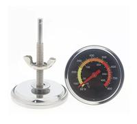 Thermomètre de Four, Filetage 2,4 Pouces M10x45mm 50 à 400 ℃ Thermomètre de Four Bimétallique avec Support pour la Cuisson des Aliments de Cuisine