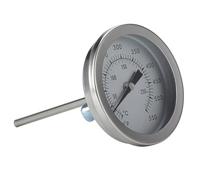 Thermomètre de Four Modèle Bx53 en Acier Inoxydable 50-550°f Cuisson | Lecture Rapide, Cadran 52mm, Tige 75mm, Fixation Filetée 5/16-18, pour Viande Grillades